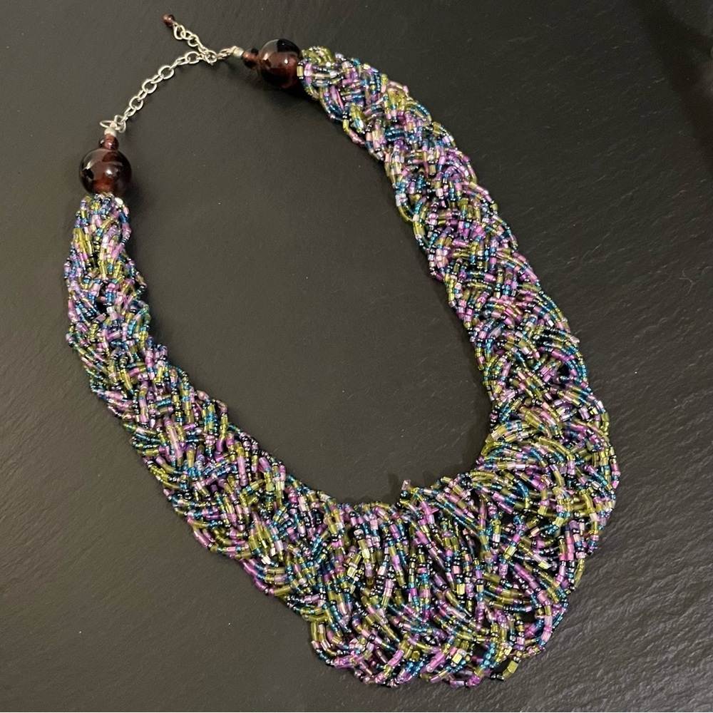 Boho Multicolored Multistrand Adjustable Braided … - image 2